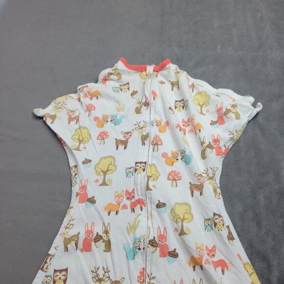 Sleeping Baby INC Baby Sleep Sack Woodland Animals Print Small 4M-8M 100% Cotton - Picture 5 of 8